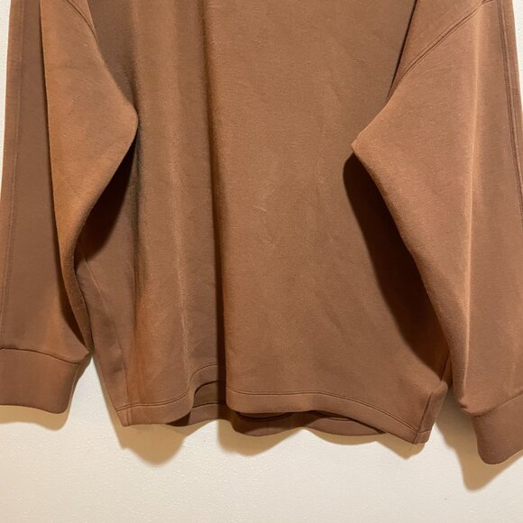 Spanx AirEssentials Long Crew Sweatshirt Brown - Picture 5 of 12